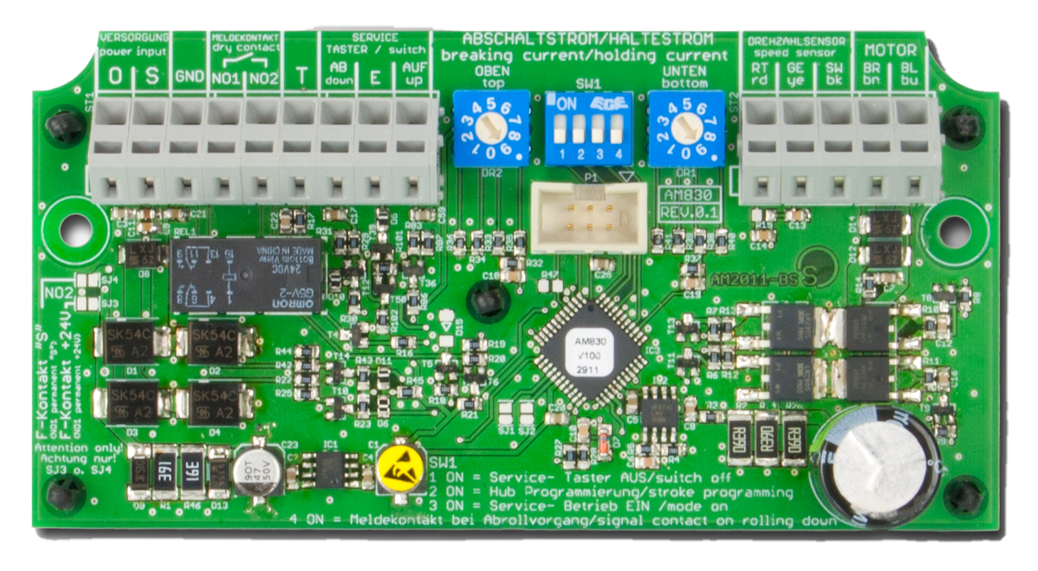 Servicetaster mit Abrollpositionsgeber